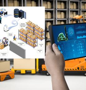 Solución de sistema de gestión de logística de almacén RFID