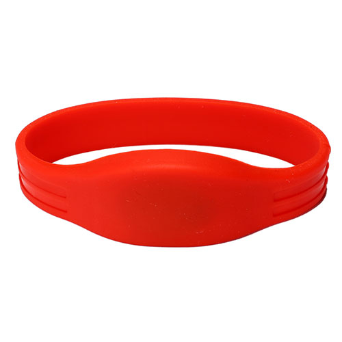 Pulsera de medio círculo de doble hilo de silicona RFID