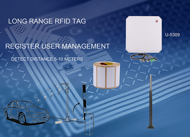 Solución de gestión de vehículos RFID Identificación rápida e inteligente del sistema de control de tráfico de gestión de acceso de vehículos al estacionamiento de peaje de la autopista