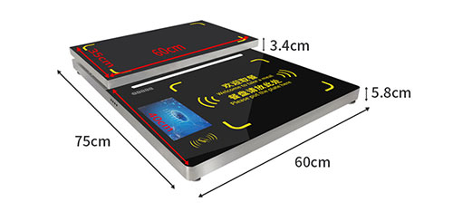 Smart restaurant university cafeteria self-service meal taking weighing settlement cash register all-in-one machine RFID reading payment 5