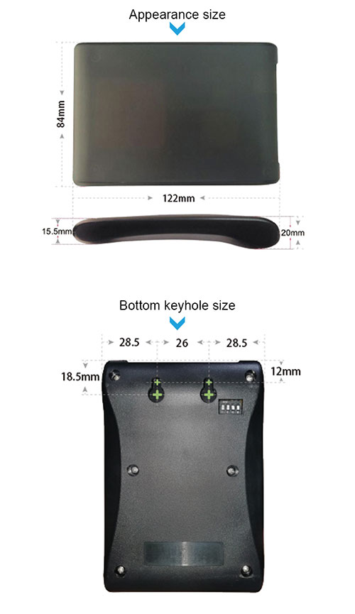 Puerto serie Comunicación Wigand 2dBi Lector de etiquetas RFID UHF de escritorio Lector UHF 2