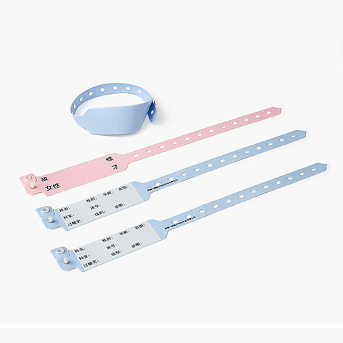 Pulsera RFID manuscrita de PVC suave, desechable y respetuosa con el medio ambiente para hospital, identificación de pacientes hospitalizados pulsera RFID paciente